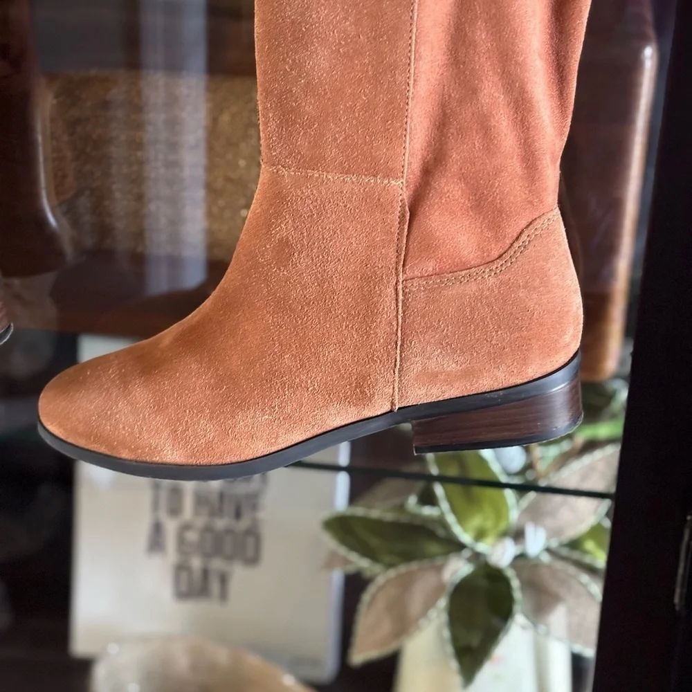 Lucky Brand Suede Riding Boots. Calypso | Ginger Women’s Sz. 7.5 EUC | Luxe